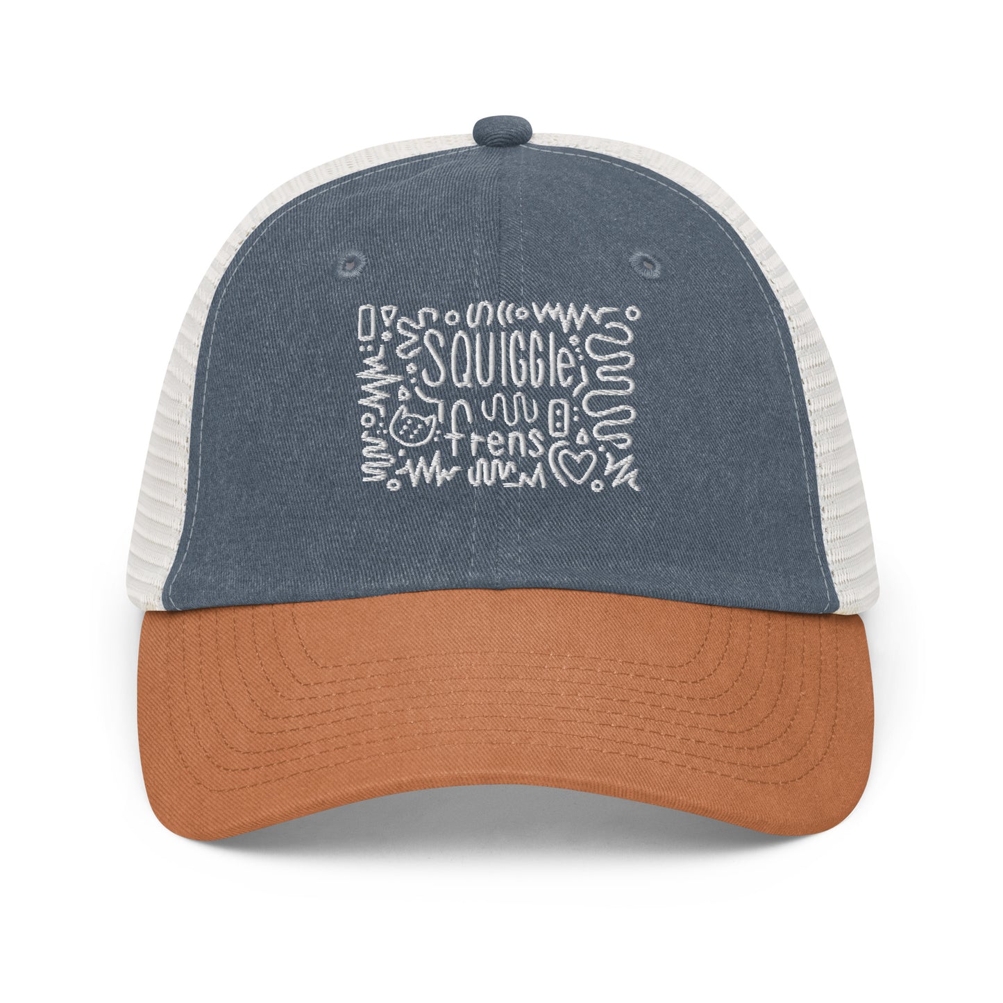 "SQUIGGle frens" Two-Tone Trucker Hat